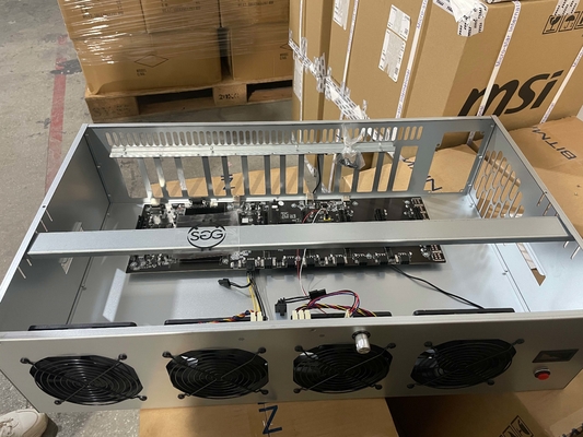 SSD 128G de Rig Frame da mineração de Rig Machine AMD A68 8 Gpu da mineração de BTC ETH GPU