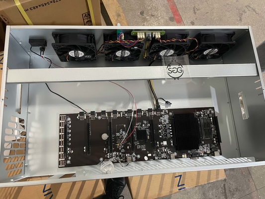 SSD 128G de Rig Frame da mineração de Rig Machine AMD A68 8 Gpu da mineração de BTC ETH GPU
