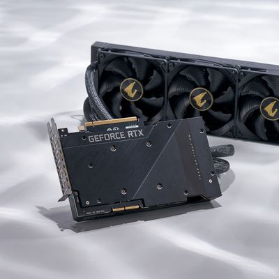 Si 24gb de GDDR6X Nvidia Geforce Rtx 3090 uma giga byte 3090 Waterforce de 1935 megahertz 1008 GB/S