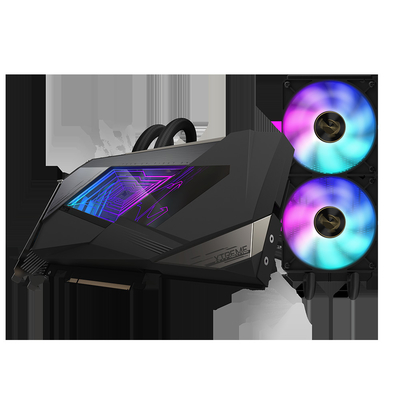 384 si mordidos Xtreme Waterforce 12g de Aorus Geforce Rtx 3080 da giga byte 19000 megahertz