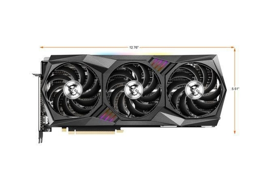 Placas gráficas de Gtx 3090ti do dissipador de calor do fã de Msi Rtx3080 3X 3080ti do bocado do retângulo 256