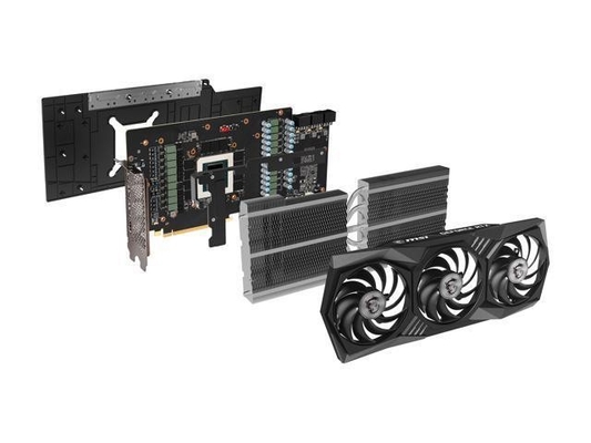 Placas gráficas de Gtx 3090ti do dissipador de calor do fã de Msi Rtx3080 3X 3080ti do bocado do retângulo 256