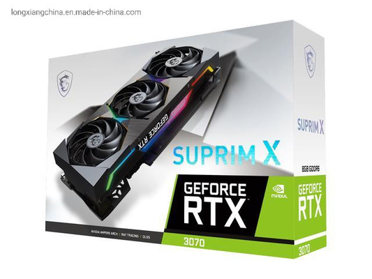 Geforce mordido 256 Rtx 3070 3080 8GB brancos Gddr6 Pcie 4,0 V2 HDMI 2,1