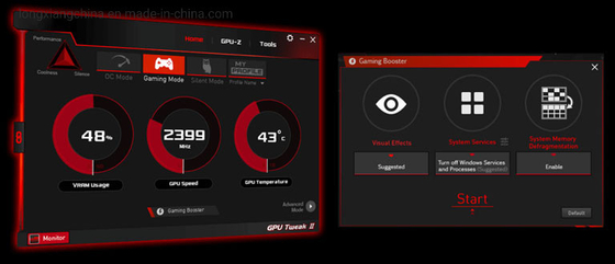 Jogo Ftw3 ultra 10gb Gddr6x do dissipador de calor DDR3 Evga Geforce Rtx 3080 do fã