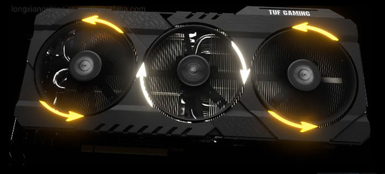 Cartões gráficos da placa de vídeo 16GB Lhr da giga byte 6800xt 319*140*70MM